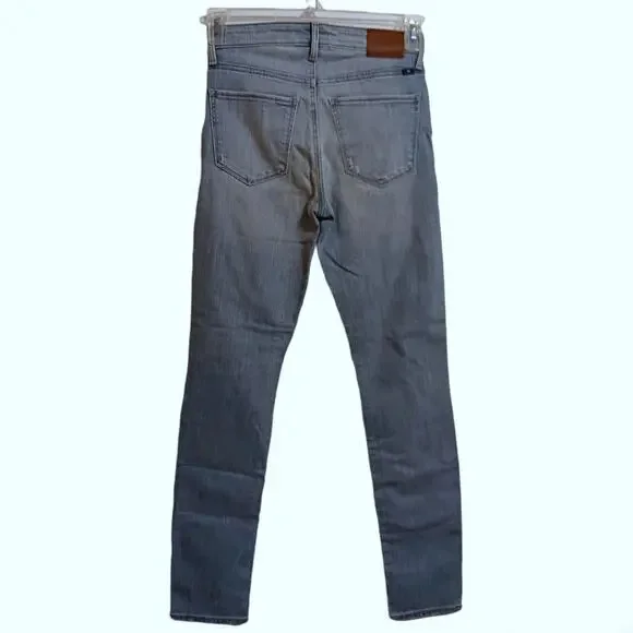 Lucky Brand Bridgette Skinny sz 0/25 light wash distressed - Picture 4 of 13